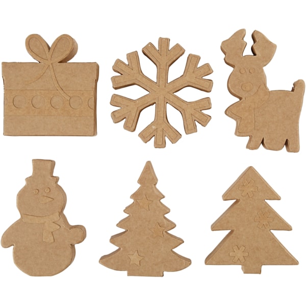 Weihnachts-Figuren, H 10-14 cm, 6x6 Stk/ 1 Pck – Bild 3