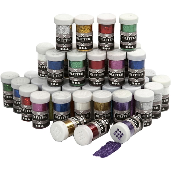 Glitter, Sortierte Farben, 46x20 g/ 1 Pck – Bild 2