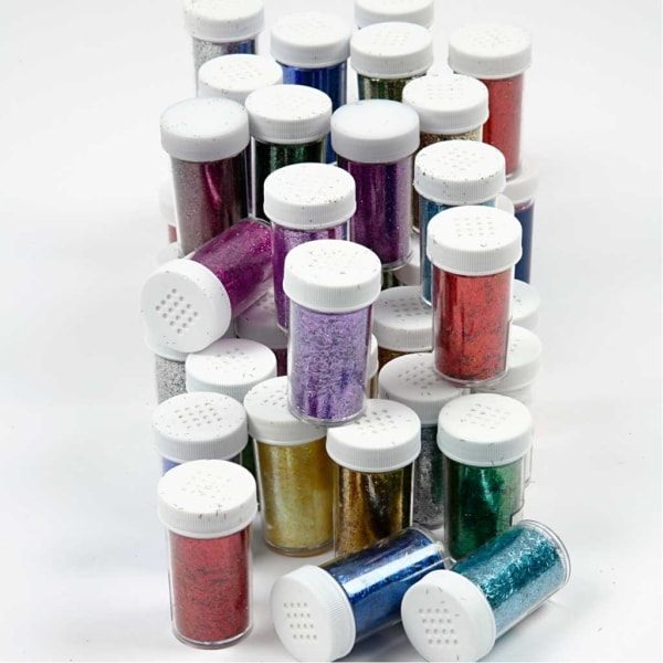 Glitter, Sortierte Farben, 46x20 g/ 1 Pck – Bild 3