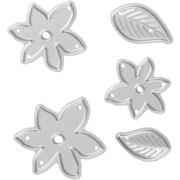 Stanz- und Prägeformen, Blüten & Blätter, Größe 2-5x1,2-5 cm, 1 Stk – Bild 3