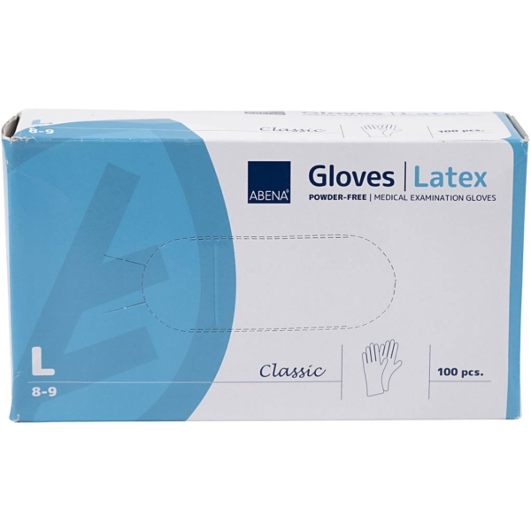 Latex-Handschuhe, Größe large , 100 Stk/ 1 Pck