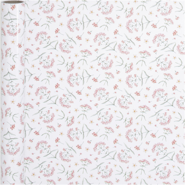 Geschenkpapier, Blumen, B 50 cm, 80 g, 5 m/ 1 Rolle