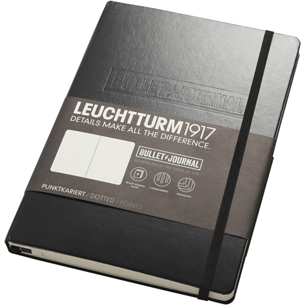 Notizbuch - "Bullet Journal", A5, Dicke 2 cm, 206 , Schwarz, 1 Stk – Bild 2