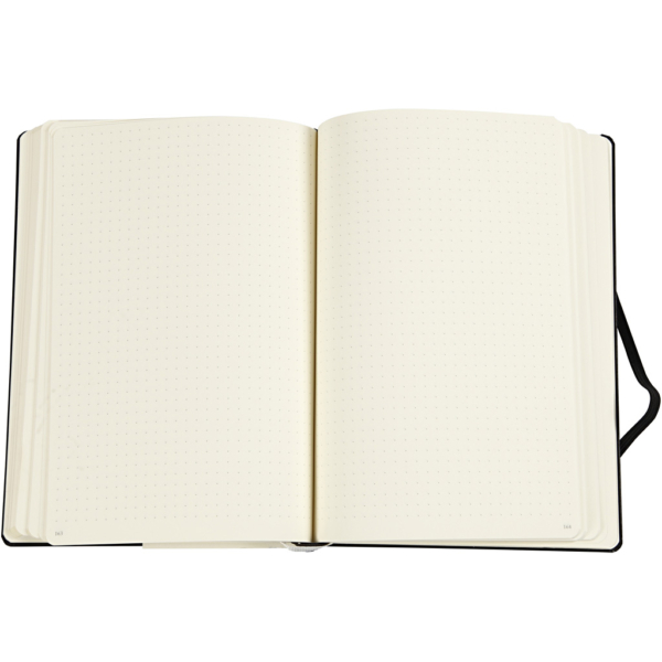 Notizbuch - "Bullet Journal", A5, Dicke 2 cm, 206 , Schwarz, 1 Stk – Bild 4