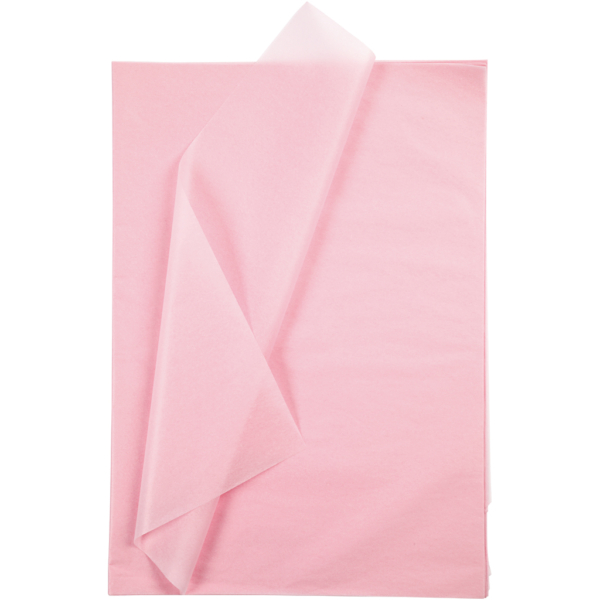 Seidenpapier, 50x70 cm, 14 g, Hellrosa, 25 Bl./ 1 Pck