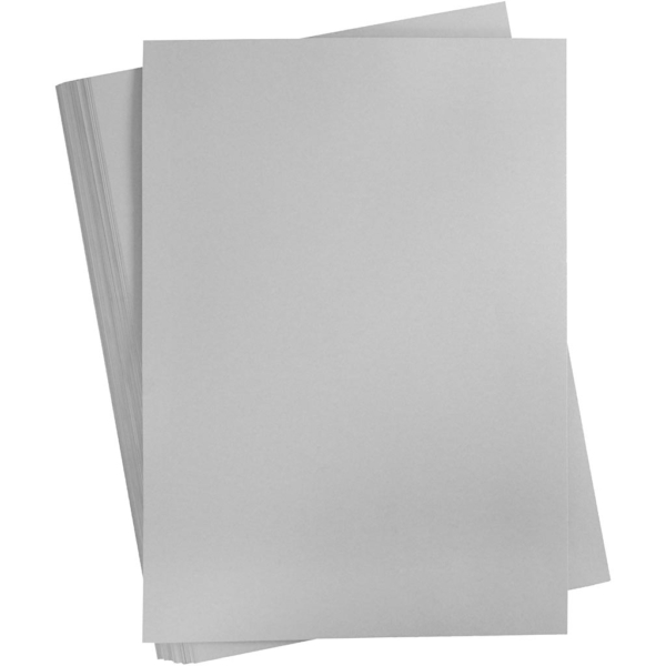 Karton, farbig, A2, 420x594 mm, 180 g, Grau, 100 Bl./ 1 Pck