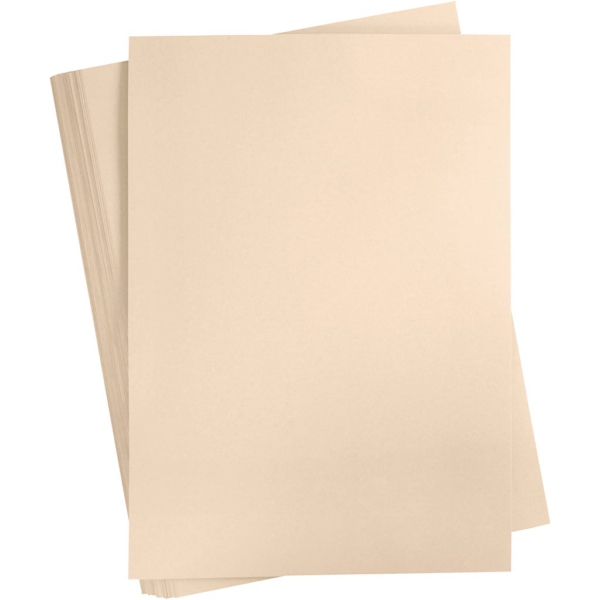 Karton, farbig, A2, 420x594 mm, 180 g, Hellbeige, 100 Bl./ 1 Pck