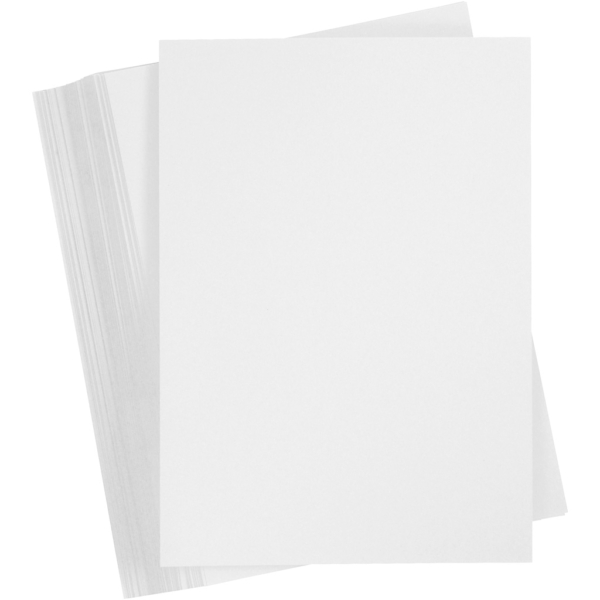 Karton, farbig, A4, 210x297 mm, 180 g, Weiß, 100 Bl./ 1 Pck