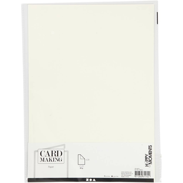 Papier, A4, 210x297 mm, 80 g, Naturweiß, 20 Stk/ 1 Pck – Bild 2