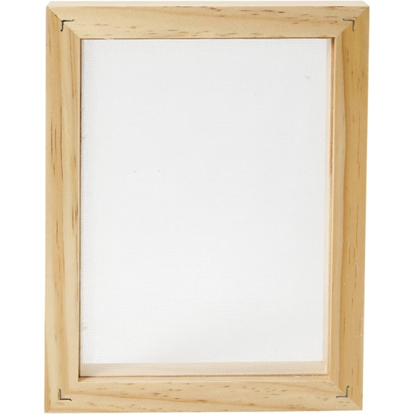 Doppelrahmen zum Papierschöpfen, A5, Größe 25x19x3cm , 1 Stk – Bild 2
