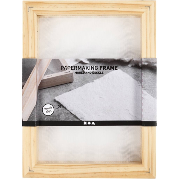 Doppelrahmen zum Papierschöpfen, A5, Größe 25x19x3cm , 1 Stk – Bild 3