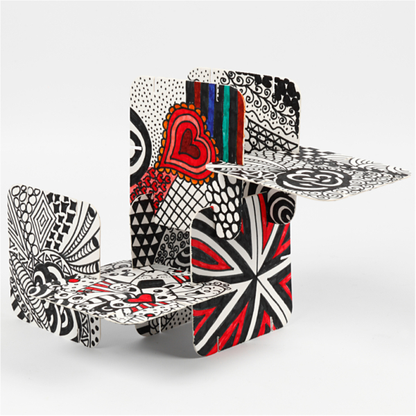 Bauteile, Größe 9,3x9,3 cm, Weiß, 200 Stk/ 1 Pck – Bild 8