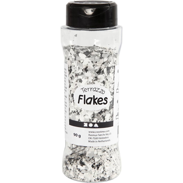 Terrazzo-Flocken, Schwarz, 90 g/ 1 Dose – Bild 2