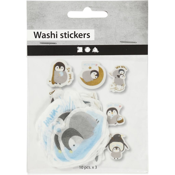 Motiv-Sticker, Pinguine, Größe 40-53 mm, 30 Stk/ 1 Pck – Bild 2