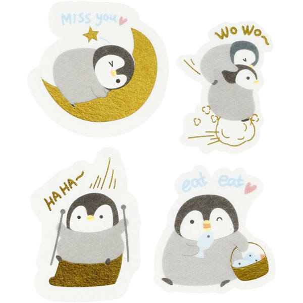 Motiv-Sticker, Pinguine, Größe 40-53 mm, 30 Stk/ 1 Pck – Bild 3