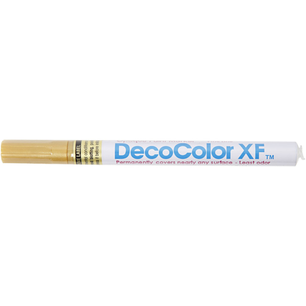 Permanent-Marker, Strichstärke 1,2 , Gold, 1 Stk – Bild 2