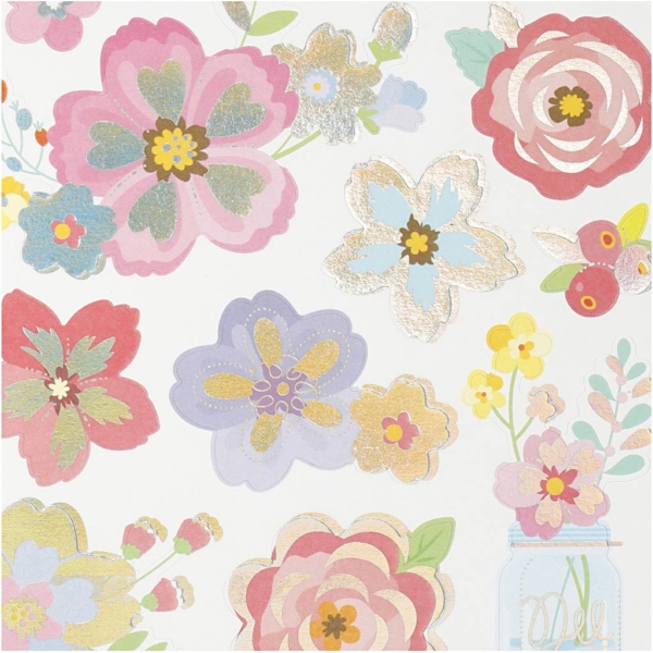 Sticker, Frühlingsblumen, 15x16,5 cm, 1 Bl. – Bild 3