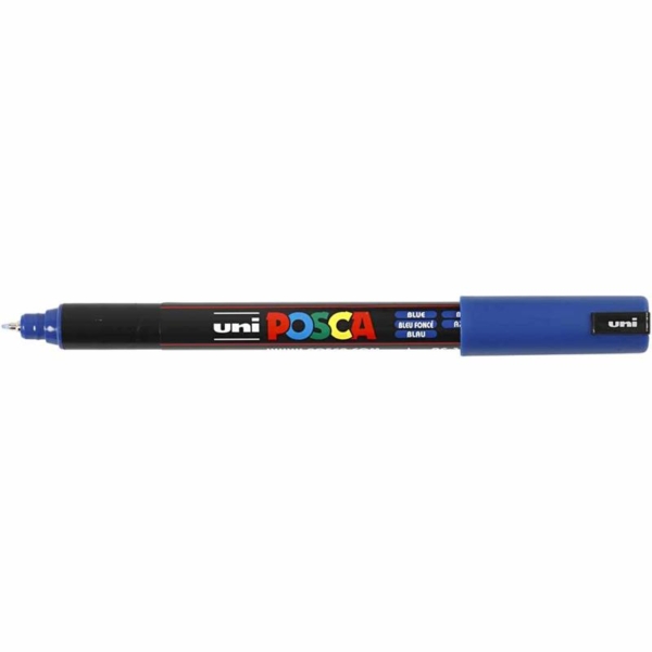Posca Marker , Nr. PC-1MR, Strichstärke 0,7 mm, Blau, 1 Stk – Bild 3