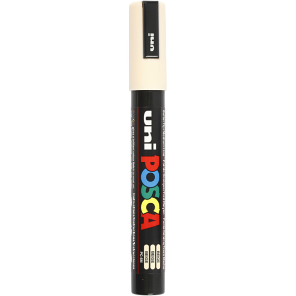 Posca Marker , Nr. PC-5M, Strichstärke 2,5 mm, Beige, 1 Stk