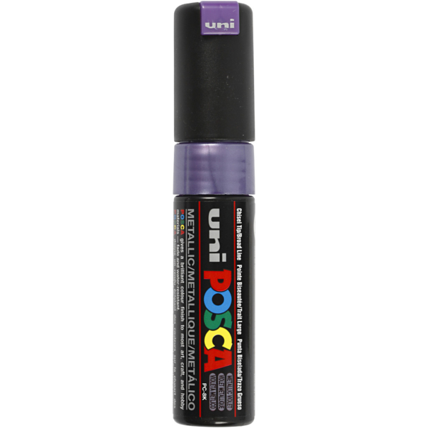 Posca Marker , Nr. PC-8K, Strichstärke 8 mm, Violett-metallic, 1 Stk
