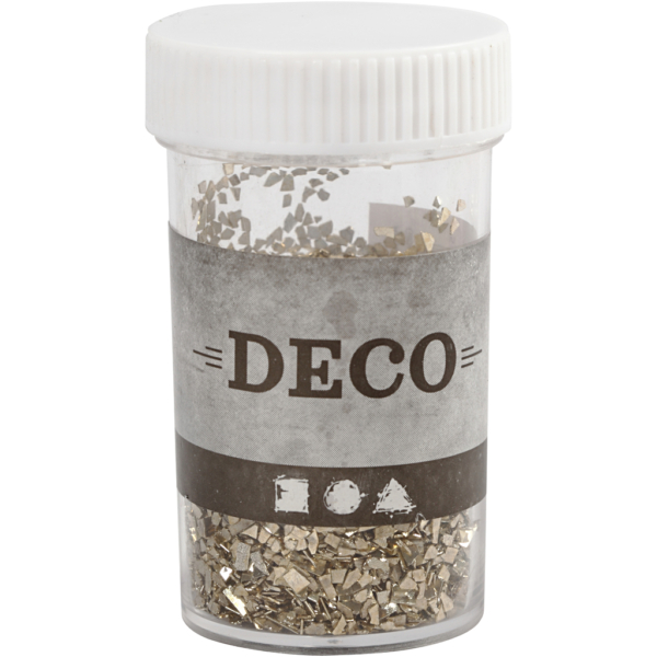 Glitter, Größe 1-3 mm, Gold, 30 g/ 1 Dose – Bild 2
