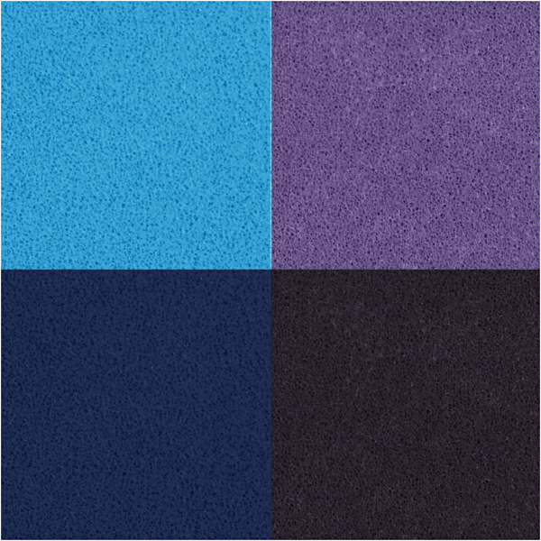Stempelkissen, H 2 cm, Größe 3,5x3,5 cm, Blau, Himmelblau, Flieder, Violett, 4 Stk/ 1 Pck – Bild 4