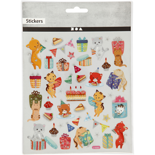 Sticker, Geburtstagskätzchen, 15x16,5 cm, 1 Bl. – Bild 2