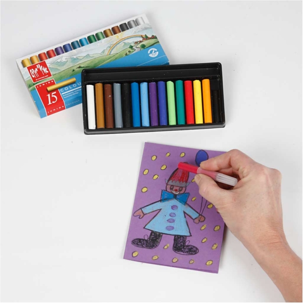 Neocolor II, Junior, L 5 cm, Sortierte Farben, 15 Stk/ 1 Pck – Bild 4