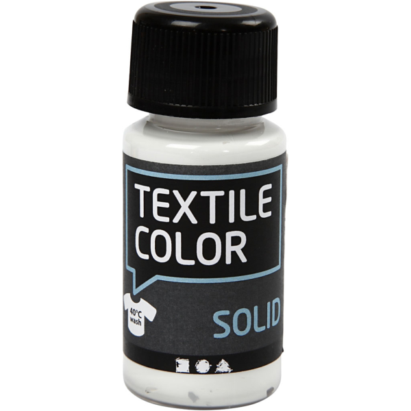 Textile Solid, Deckend, Weiß, 50 ml/ 1 Fl. – Bild 2