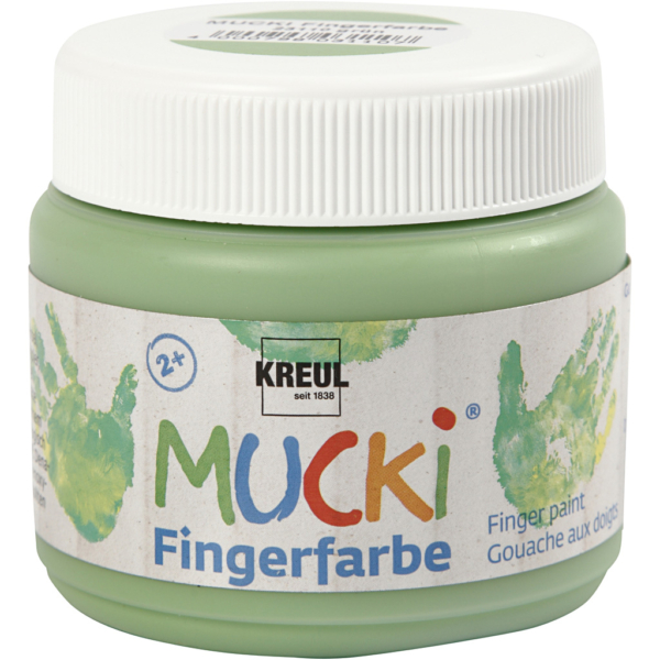 Mucki Fingerfarbe, Grün, 150 ml/ 1 Dose – Bild 2
