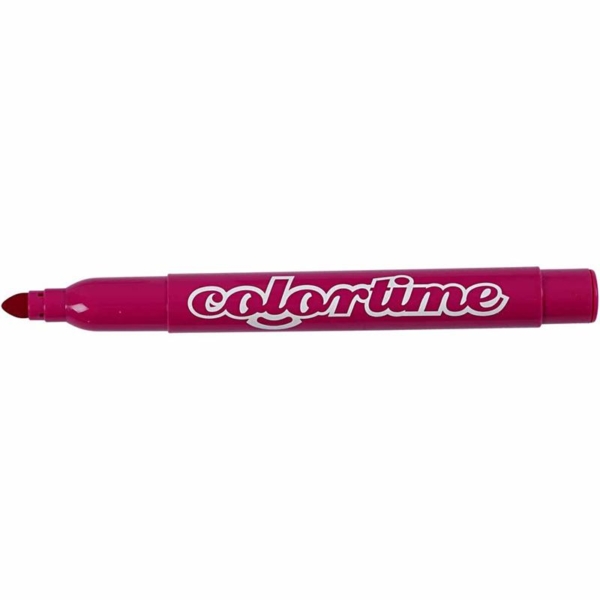 Colortime Filzstifte, Strichstärke 5 mm, Rosa, 12 Stk/ 1 Pck – Bild 5