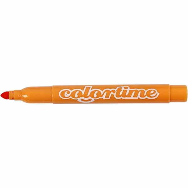 Colortime Filzstifte, Strichstärke 5 mm, Warm gelb, 12 Stk/ 1 Pck – Bild 5