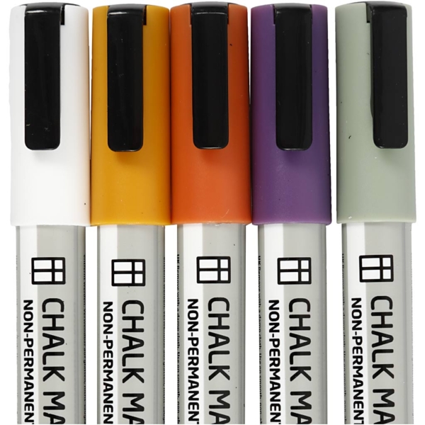 Kreide-Marker, Strichstärke 1,2-3 mm, sanfte, dezente Farben, 5 Stk/ 1 Pck – Bild 4