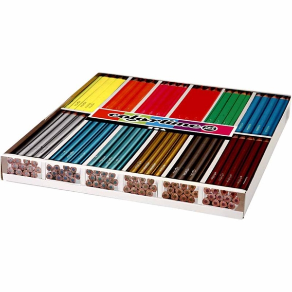 Colortime Buntstifte, L 17,45 cm, Mine 4 mm, 144 Stk/ 1 Pck – Bild 2