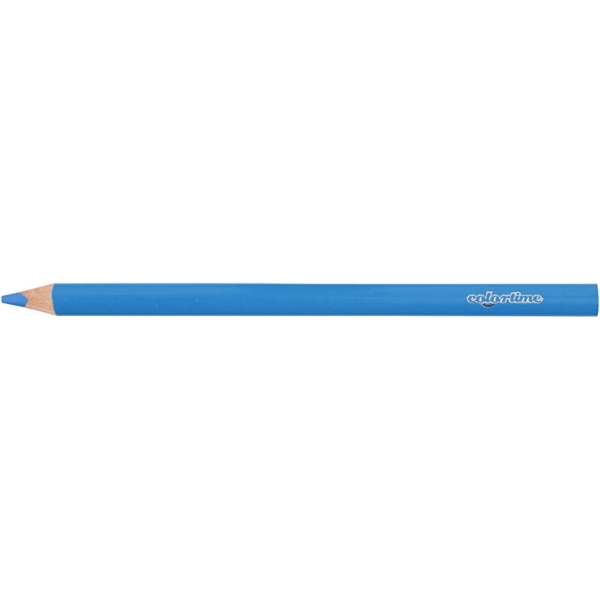 Colortime Buntstifte, L 17,45 cm, Mine 5 mm, JUMBO, Blau, 12 Stk/ 1 Pck – Bild 6
