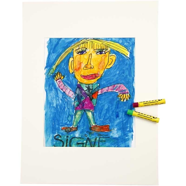 Gallery Aquarell-Kreide, L 9,3 cm, Sortierte Farben, 24 Stk/ 1 Pck – Bild 3