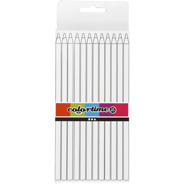 Colortime Buntstifte, L 17 cm, Mine 3 mm, Rot, 12 Stk/ 1 Pck – Bild 2