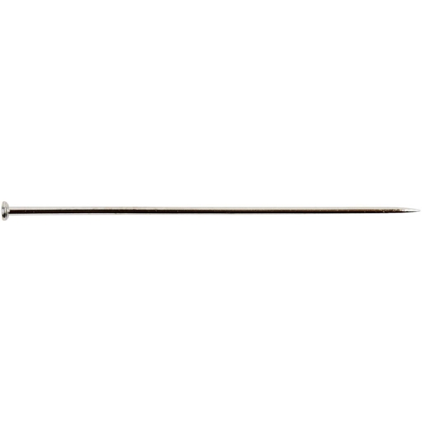 Stecknadeln, L 37 mm, Dicke 0,7 mm, Silber, 500 g/ 1 Pck – Bild 4