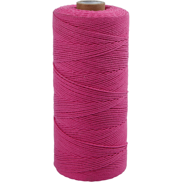 Baumwollzwirn - Sortiment, L 315 m, Dicke 1 mm, Dünne Qualität 12/12, Pink, 220 g/ 1 Knäuel