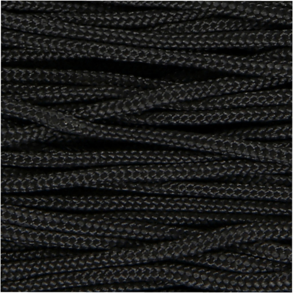 Macramé-Kordel, Dicke 2 mm, Schwarz, 8 m/ 1 Rolle – Bild 3