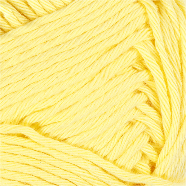 Baumwolle, Nr. 8/8, L 80-85 m, Größe maxi , Gelb, 50 g/ 1 Knäuel – Bild 3