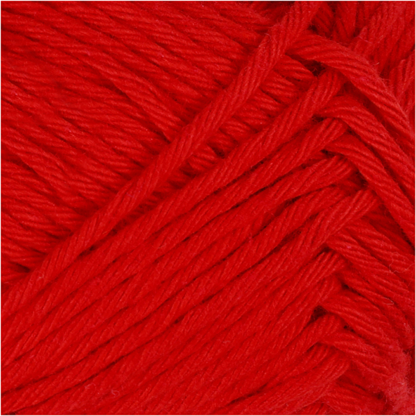Baumwolle, Nr. 8/8, L 80-85 m, Größe maxi , Rot, 50 g/ 1 Knäuel – Bild 3