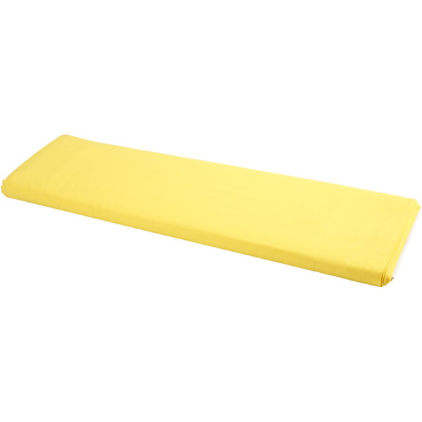 Stoff, B 145 cm, 140 g, Gelb, 10 m/ 1 Rolle