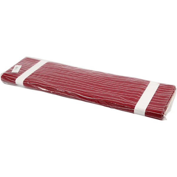 Stoff, B 145 cm, 140 g, Rot/Weiß, 10 m/ 1 Rolle – Bild 2
