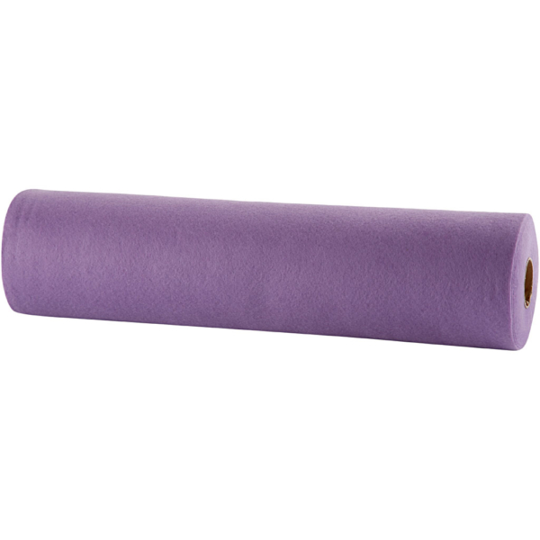 Bastelfilz, B 45 cm, Dicke 1,5 mm, 180-200 g, Helllila, 5 m/ 1 Rolle – Bild 2