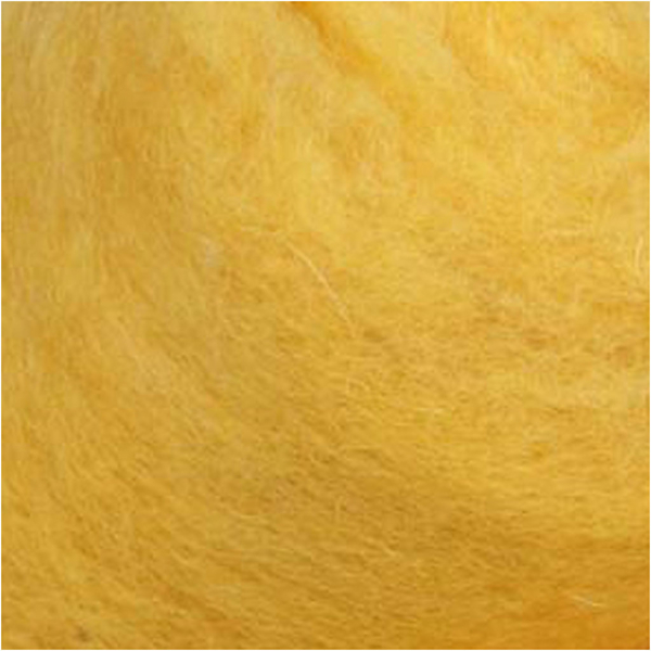 Wolle, kardiert, Gelb, 2x100 g/ 1 Bündl. – Bild 2