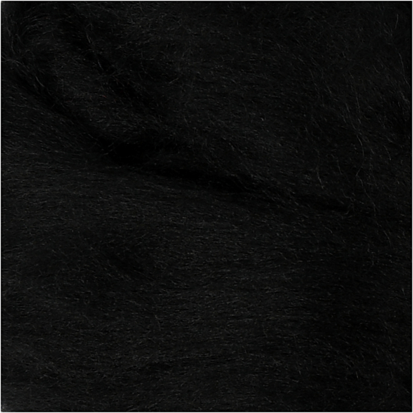 Wolle, Dicke 21 my, Schwarz, 100 g/ 1 Pck – Bild 3