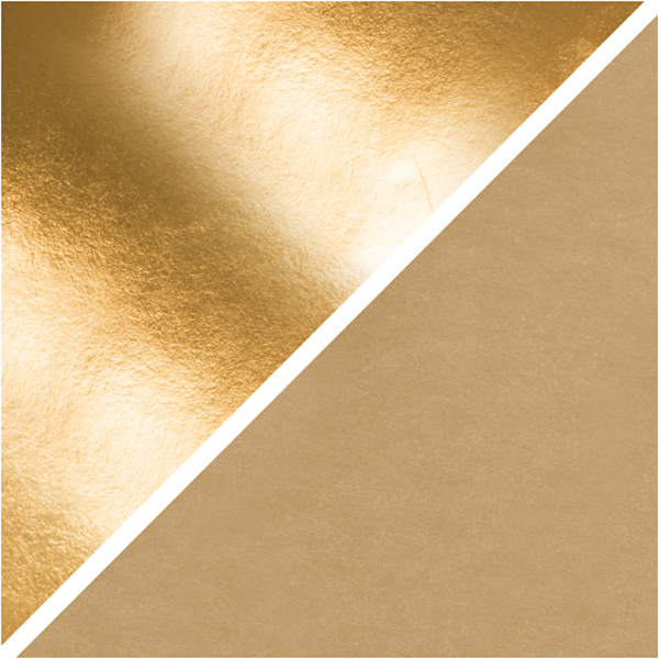 Kunstlederpapier, B 49 cm, Einfarbig,Foliedetails, 350 g, Gold, 1 m/ 1 Rolle – Bild 3