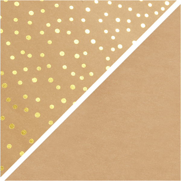 Kunstlederpapier, B 50 cm, Einfarbig,Foliedetails, 350 g, Hellbraun, Gold, 1 m/ 1 Rolle – Bild 4