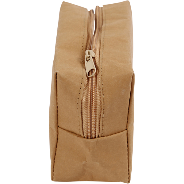 Kosmetiktasche, Größe 16,5x6,5x10 cm, Hellbraun, 1 Stk – Bild 4